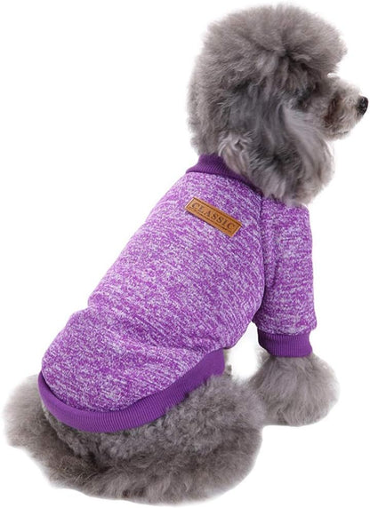 Pet Dog Sweater Warm Dog Pajamas Soft Cat Sweater Puppy Clothes Small Dogs Sweater Winter Doggie Sweatshirt