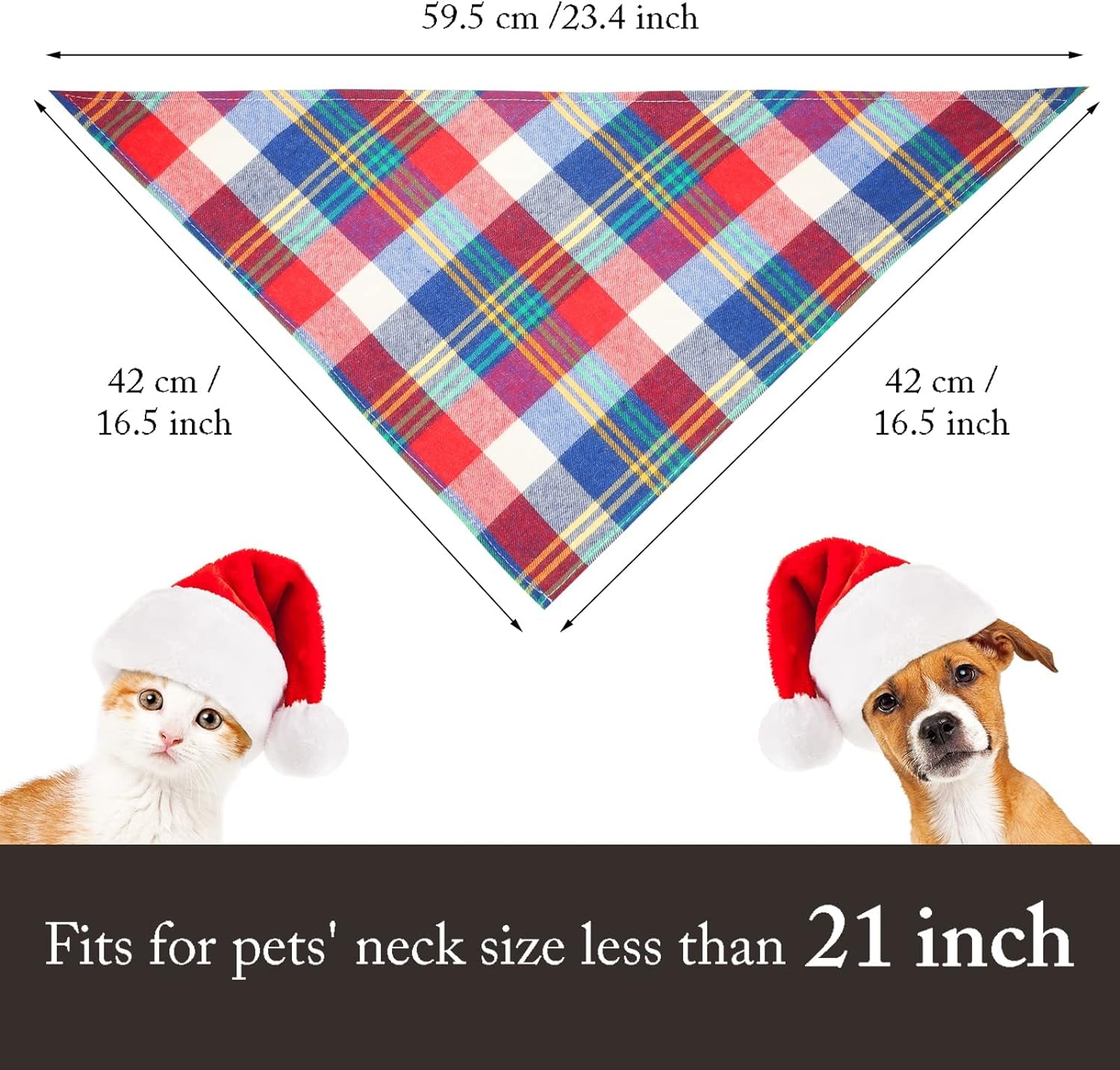 12 Piece Dog Bandanas Plaid Dog Scarf Pet Triangle Bibs Adjustable Accessories Bulk Kerchief Buffalo Plaid Bandanas Decor for Small or Medium Cat Dog Pet (Lattice Graphic)