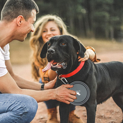 Expandable Dog Bowls for Travel, 2-Pack Dog Portable Water Bowl for Dogs Cats Pet Foldable Feeding Watering Dish for Traveling Camping Walking with 2 Carabiners, BPA Free