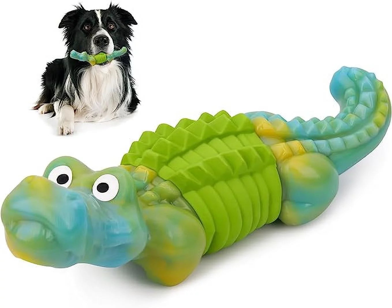 Dog Toys, Dog Toys for Aggressive Chewers,Indestructible Dog Toys for Large Breed,Durable/Tough Dog Toys for Large Dogs,Bacon Flavor,Green