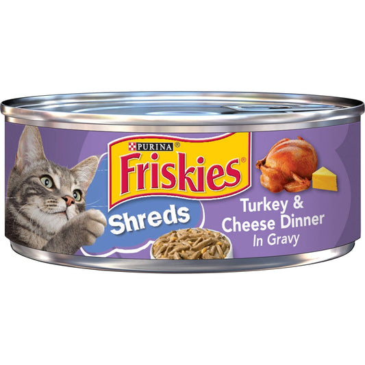 Purina Shreds Turkey and Cheese Dinner in Gravy High Protein Wet Cat Food - (...