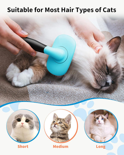 Dog Brush & Cat Brush- Slicker Pet Grooming Brush- Shedding Grooming Tools