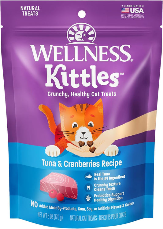 Kittles Grain Free Crunchy Cat Treats, All Natural, Healthy, Low Calorie, No Meat By-Products, Artificial Flavors, Colors, or Preservatives, Training Treats, Cats or Kittens